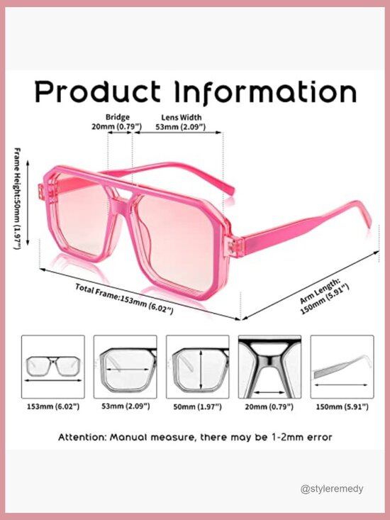 Plastic Aviator Sunglasses Retro Square Frame Polarized UV Protection